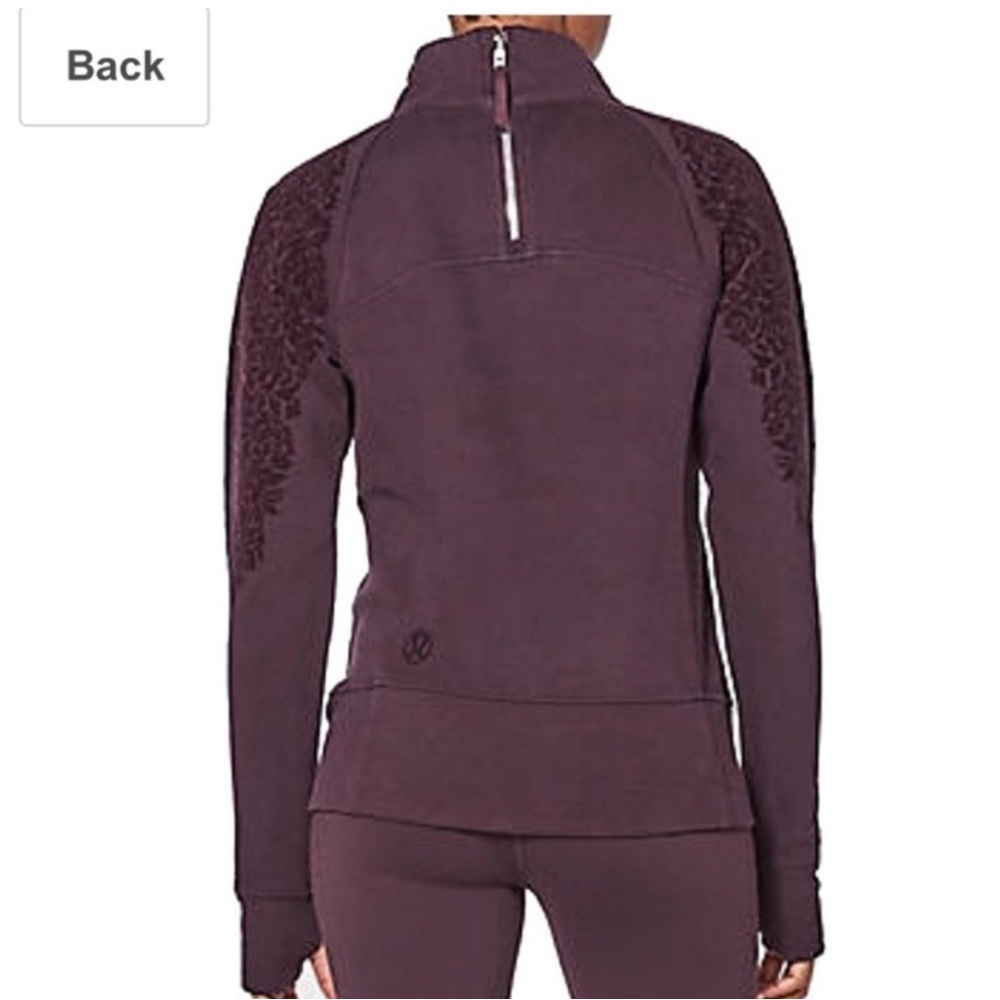 Lululemon Purple Floral Flock Pullover